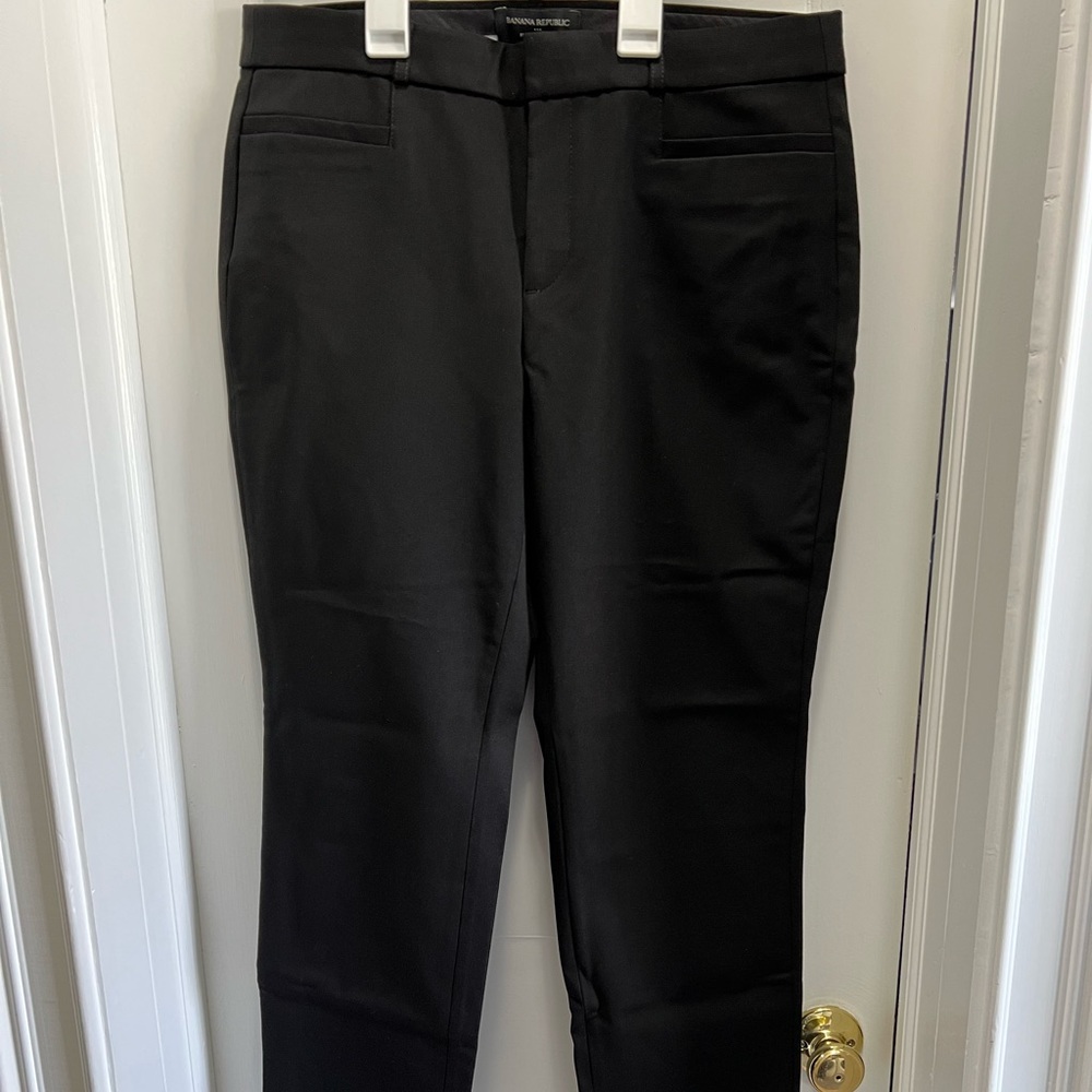 Banana Republic Factory Black Curvy Sloan Slim Ankle Pant New with Tags